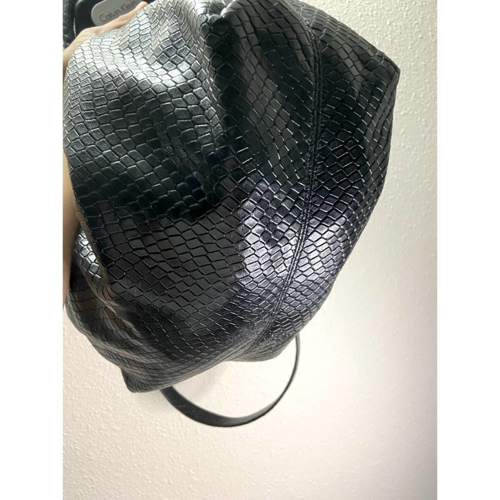 Authentic Michael Kors Black Python Leather Bag - image 4